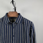 Afwan Premium Fancy Cotton Full Sleeve Shirt Navy blue