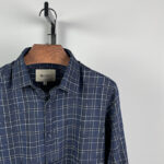 Afwan Premium Fancy Cotton Full Sleeve Shirt - Navy