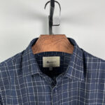 Afwan Premium Fancy Cotton Full Sleeve Shirt - Navy - Image 2