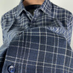 Afwan Premium Fancy Cotton Full Sleeve Shirt - Navy - Image 5