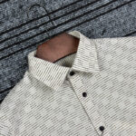 Afwan Premium Fancy Cotton Full Sleeve Shirt  Off-White - Image 2