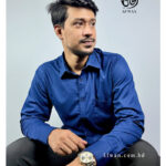 Afwan Exclusive Bamboo Cotton Shirt - Royal Blue