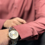 Afwan Exclusive Bamboo Cotton Shirt - Classic Maroon - Image 5