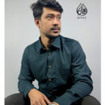 Afwan Exclusive Bamboo Cotton Shirt - Bottle Green