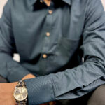 Afwan Exclusive Bamboo Cotton Shirt - Bottle Green - Image 5