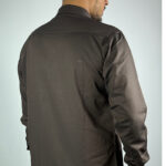 Afwan Exclusive Bamboo Cotton Shirt - Chocolate Brown - Image 3