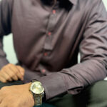 Afwan Exclusive Bamboo Cotton Shirt - Red Wine - Image 3